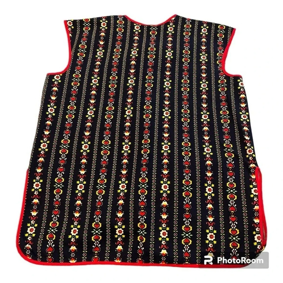 Vintage printed Housecoat Apron beautifully homemade for domestic diva - Picture 6 of 6